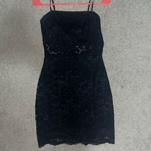 Francescas Black Lace Mini Dress - Francesca’s